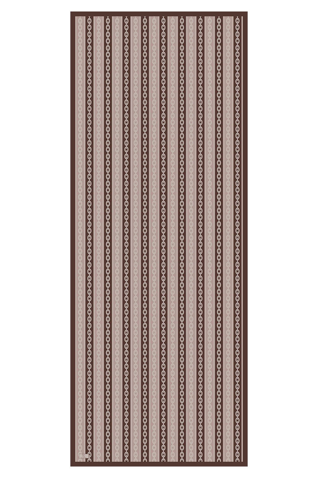 Cotton Twill Şal Chain Sütlü Kahve