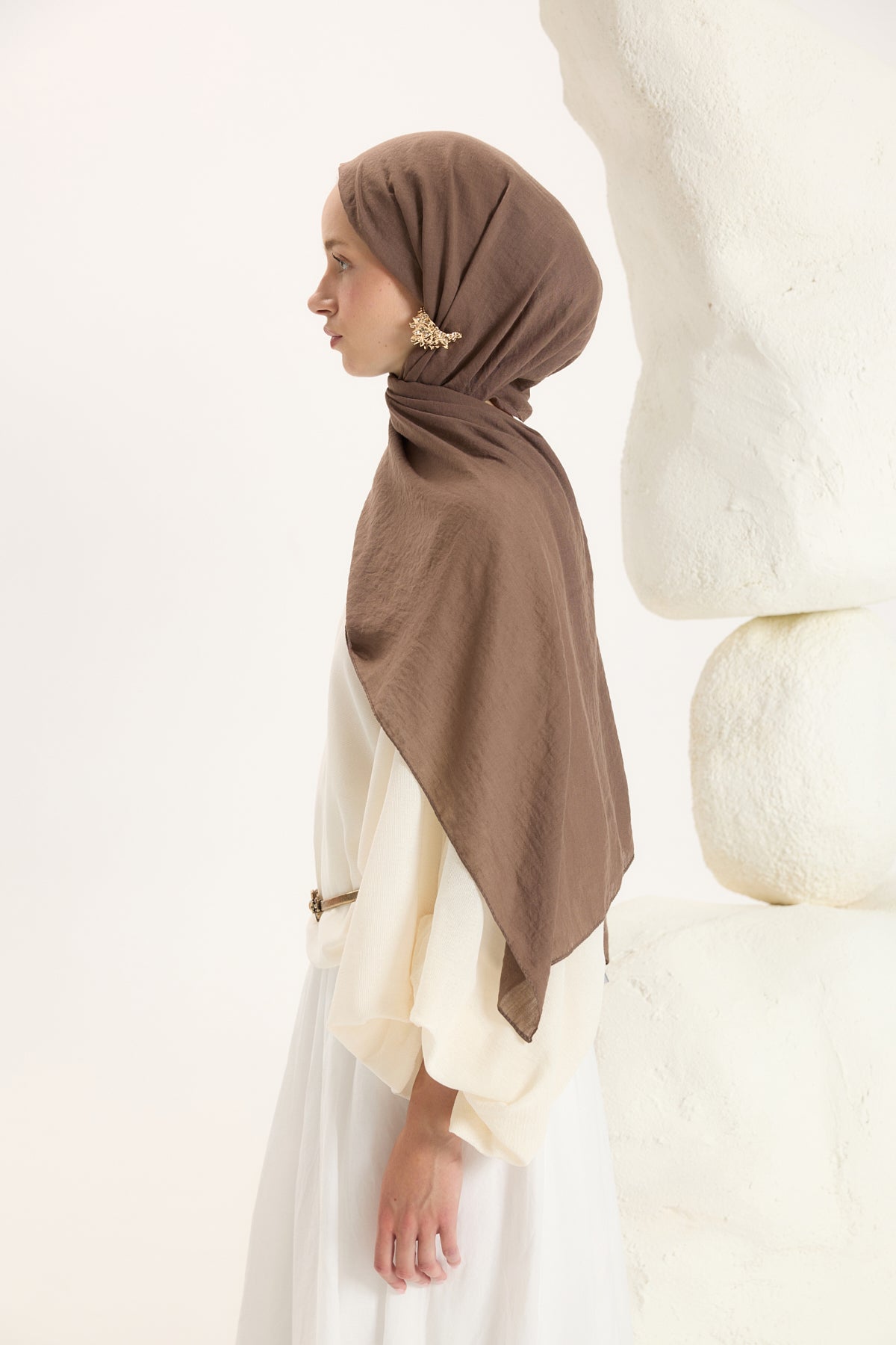 Daily Cotton Şal Soğuk Kahve