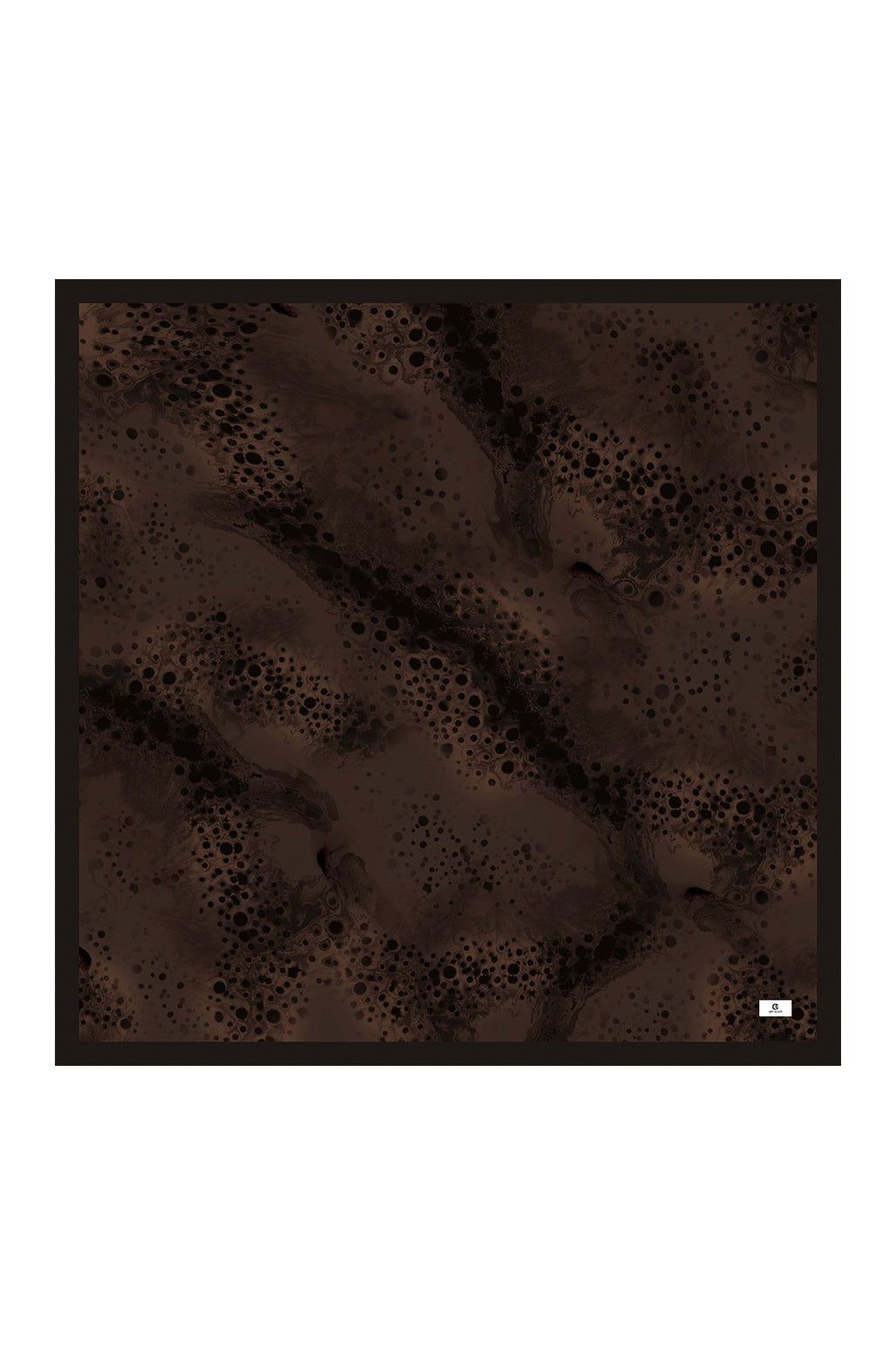 Desenli Twill Eşarp Prime Kahve
