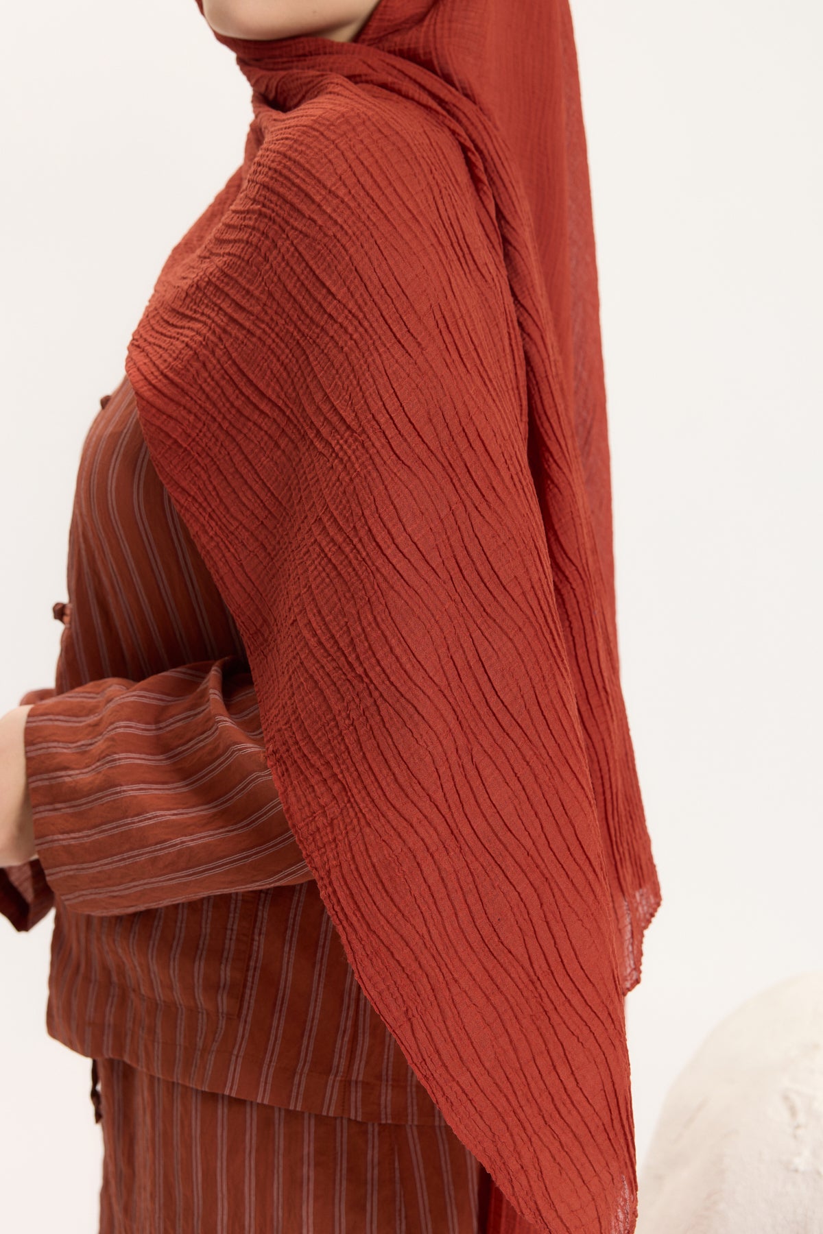Faye Müslin Şal Terracotta