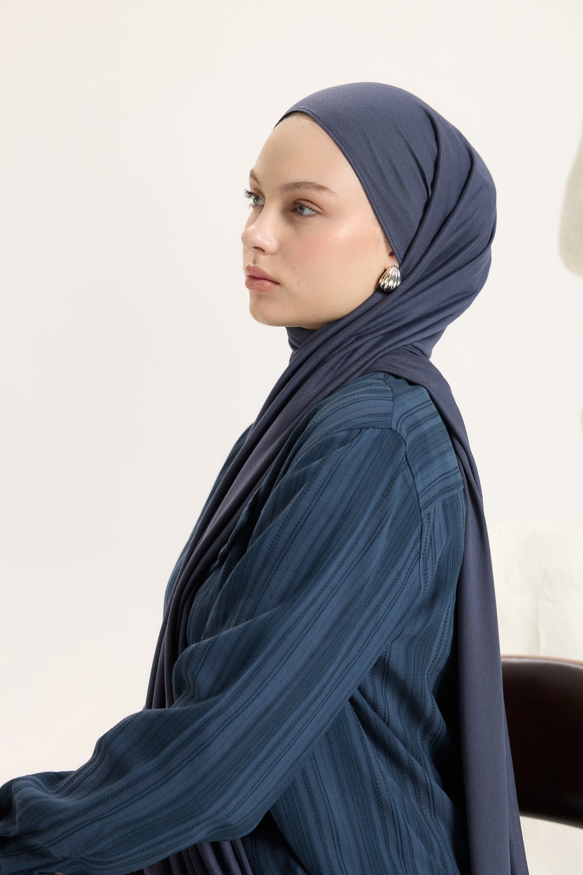 Bambu Penye Şal Füme