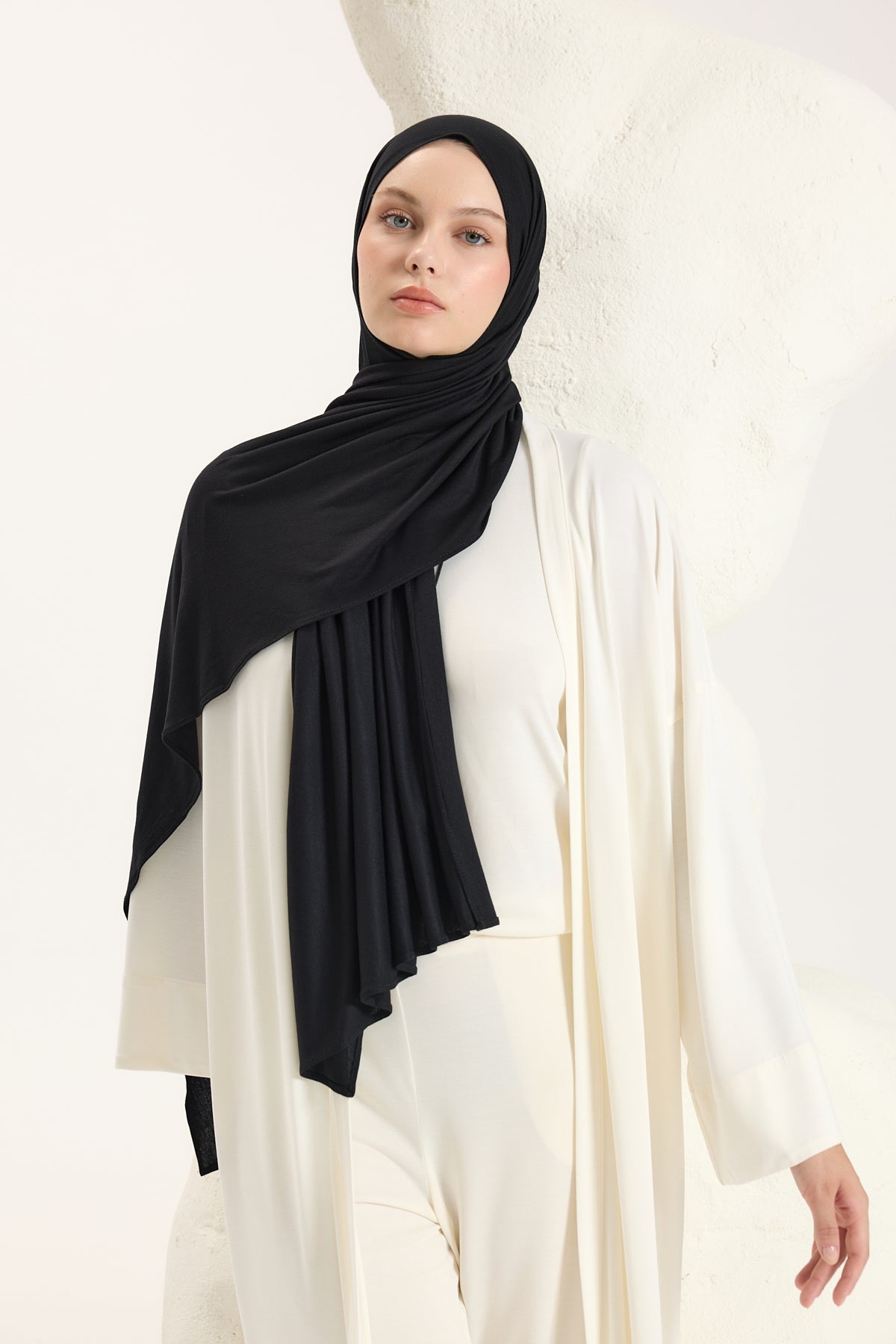 Bambu Penye Şal Siyah