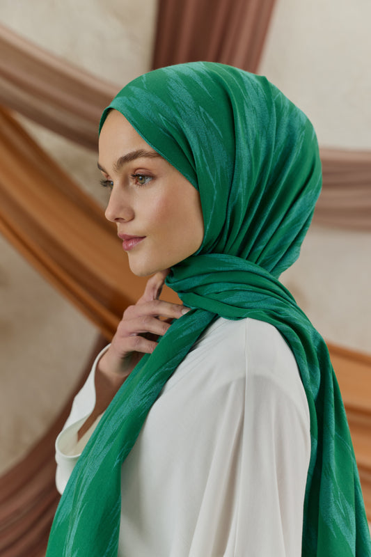 Cotton Line Şal Zümrüt Yeşili