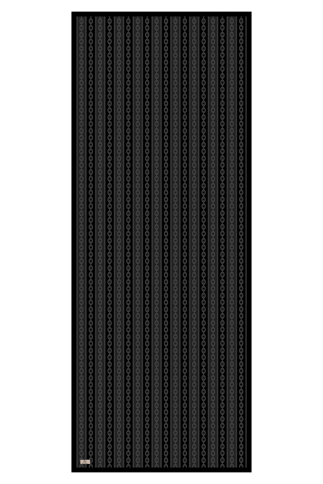 Cotton Twill Şal Chain Siyah