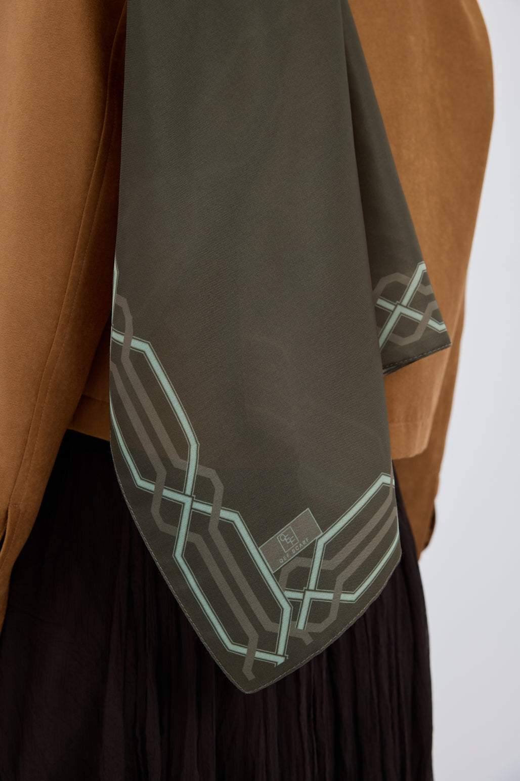 Cotton Twill Şal Interlock Yağ Yeşili