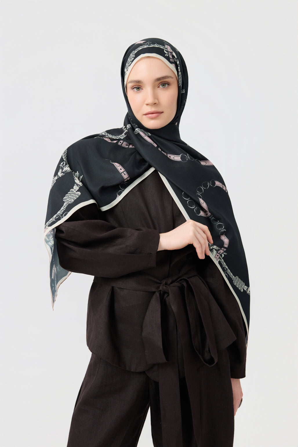 Cotton Twill Şal Linkage Pudra