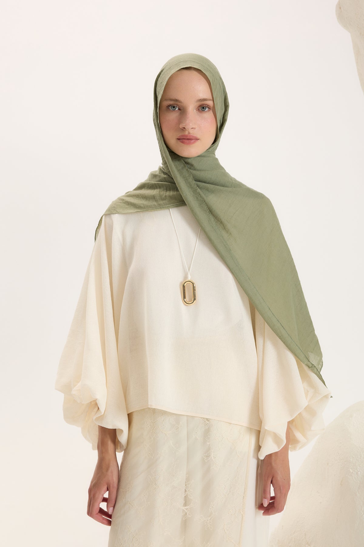 Daily Cotton Şal Çağla Yeşili