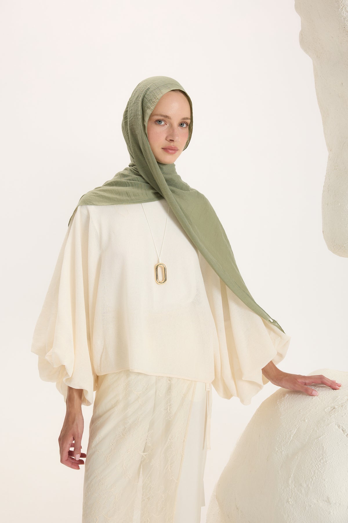Daily Cotton Şal Çağla Yeşili