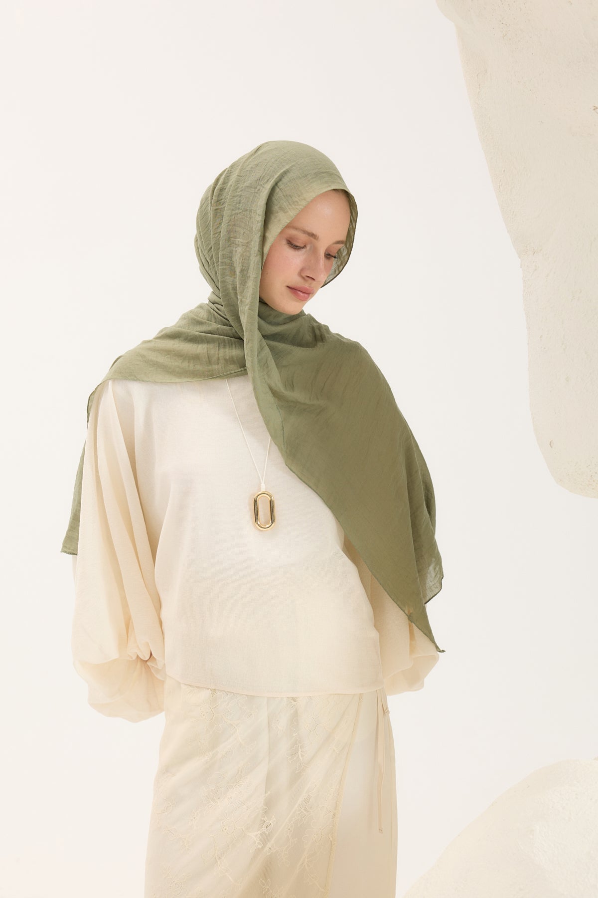 Daily Cotton Şal Çağla Yeşili