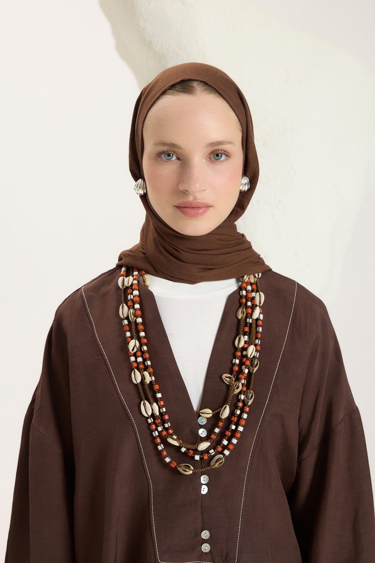 Daily Cotton Şal Çikolata Kahve
