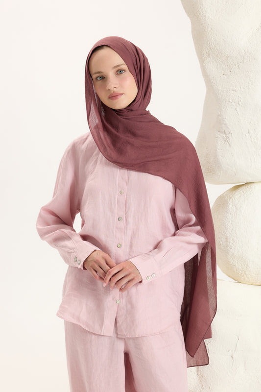 Daily Cotton Şal Mürdüm Eriği