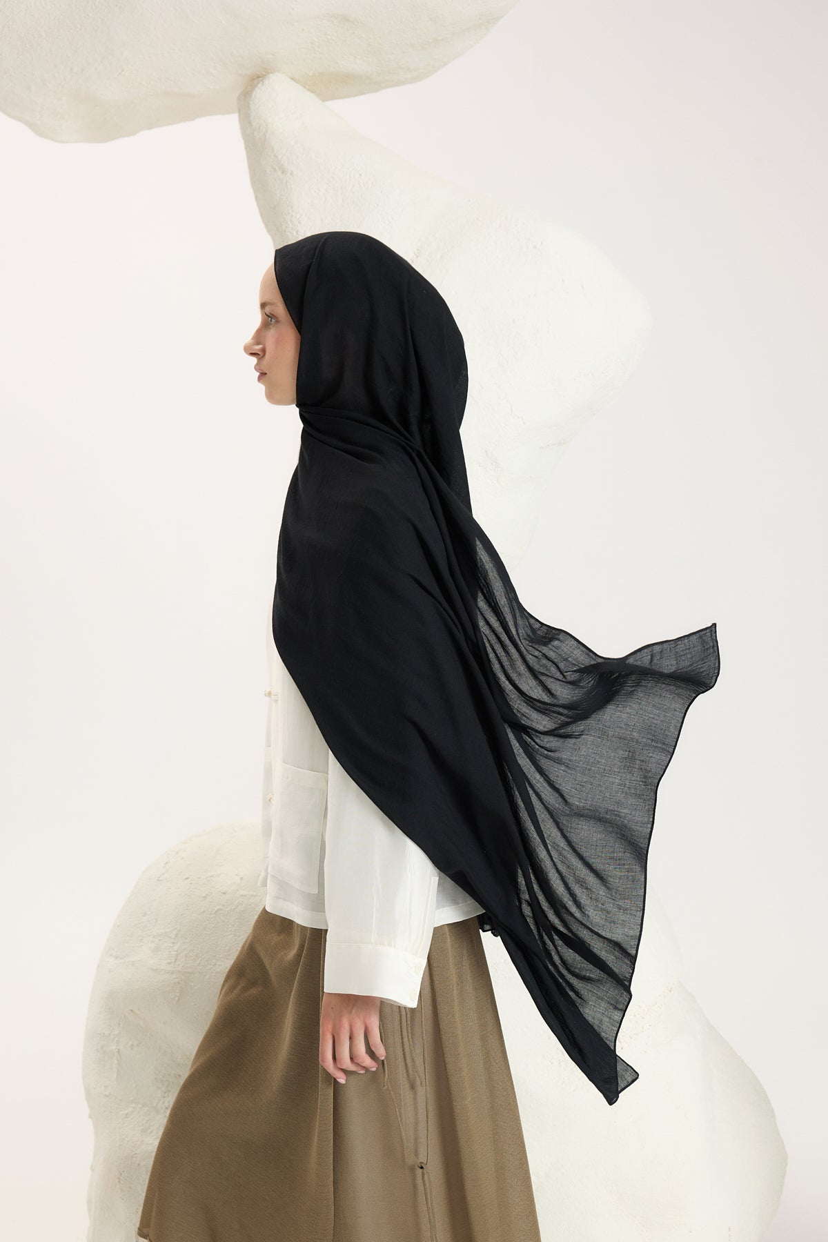 Daily Cotton Şal Siyah