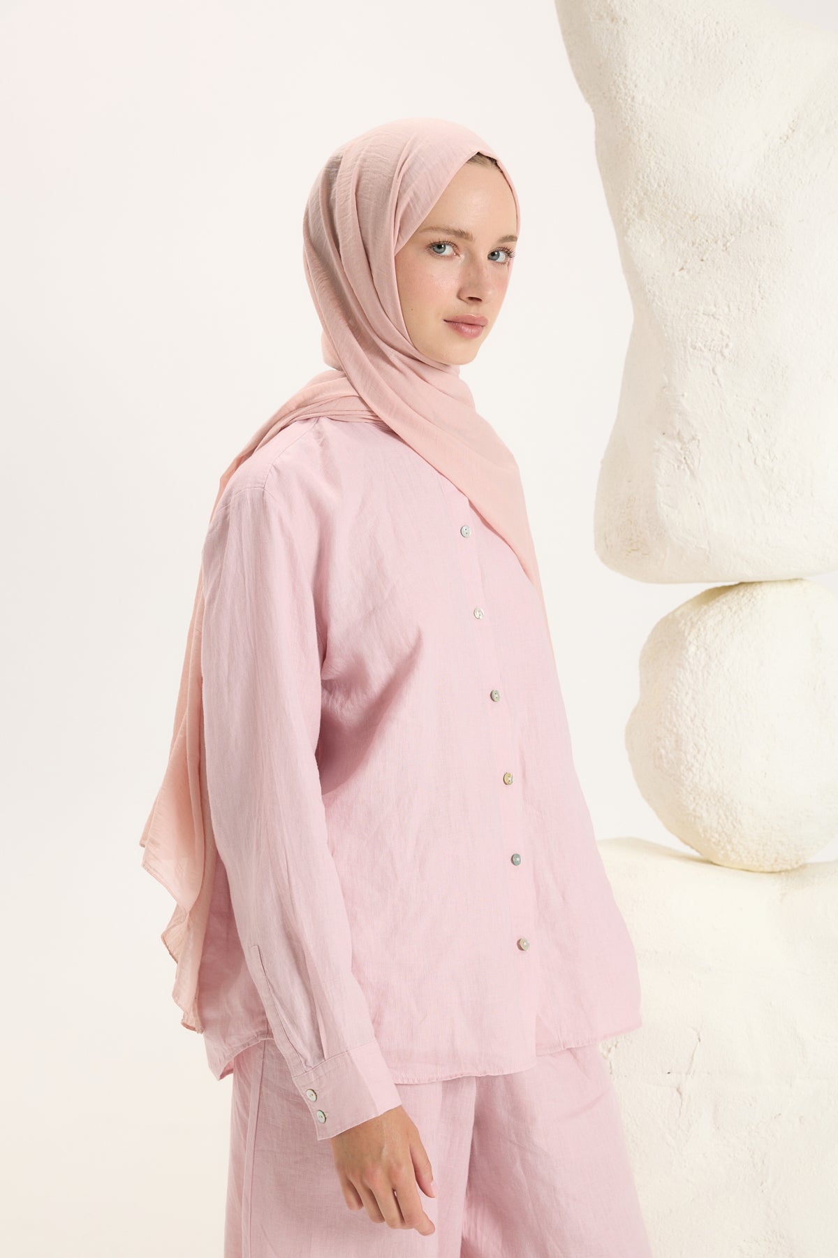 Daily Cotton Şal Somon