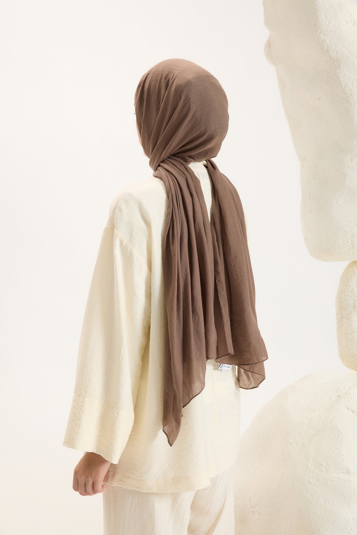 Daily Cotton Şal Sütlü Kahve