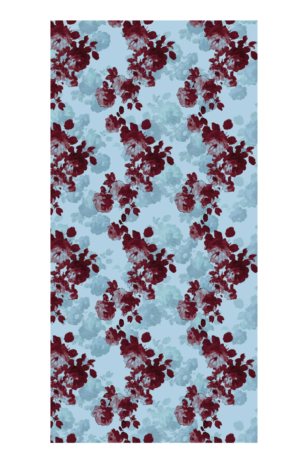 Deluxe Summer Flow Şal Bordo