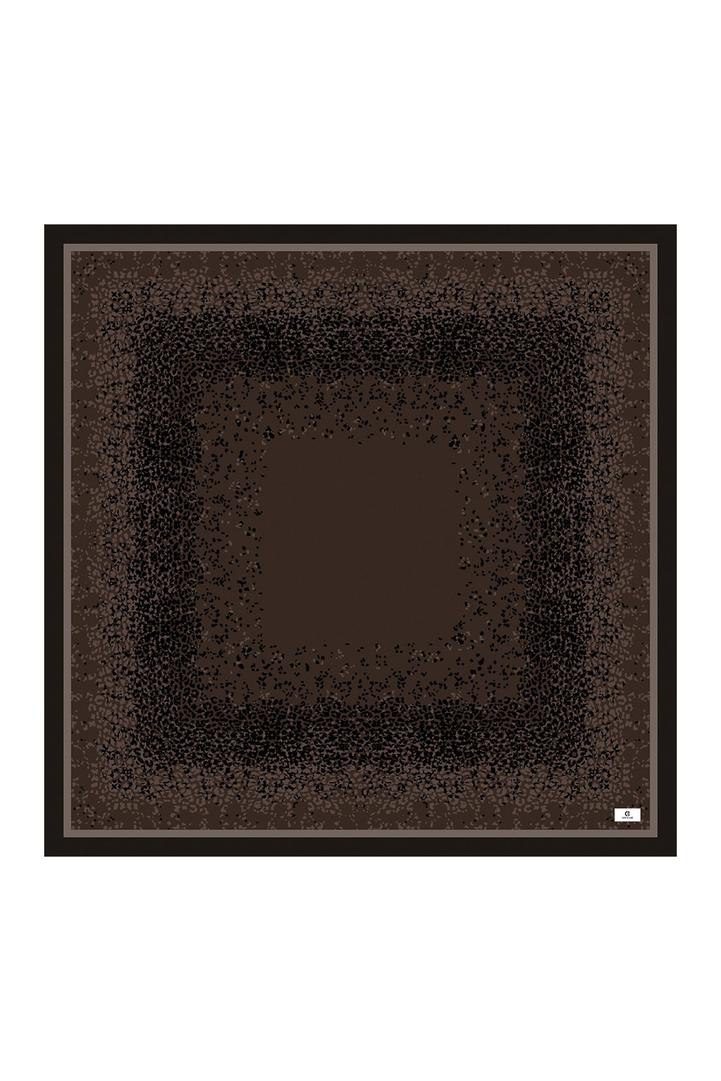 Desenli Twill Eşarp Leopar Kahve