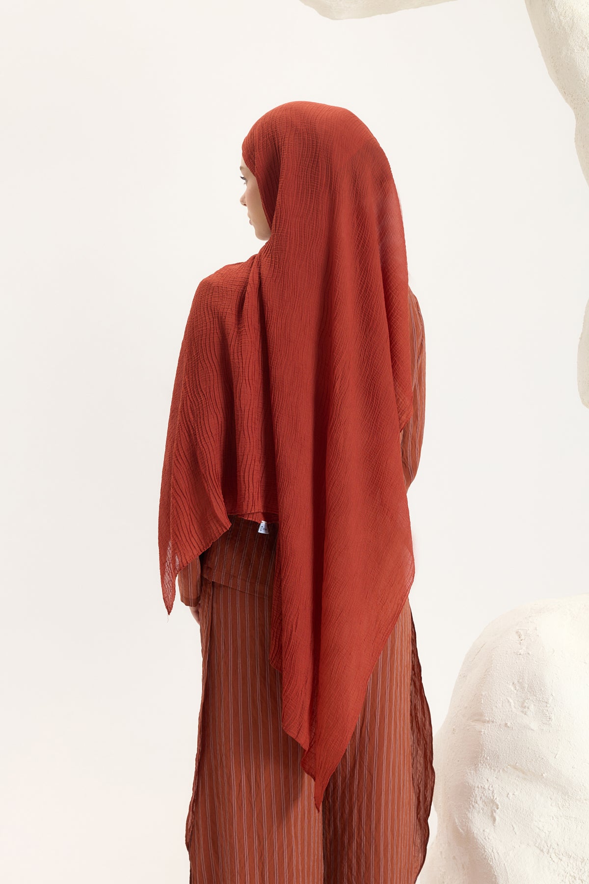 Faye Müslin Şal Terracotta