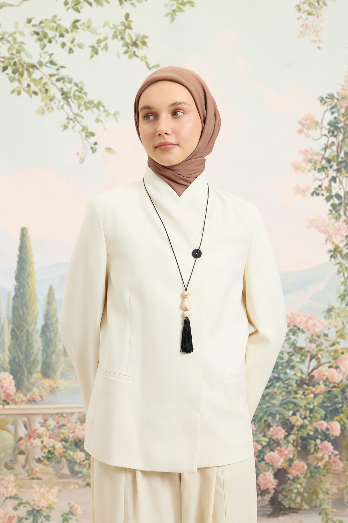 Floş Viskon Düz Eşarp Marshala