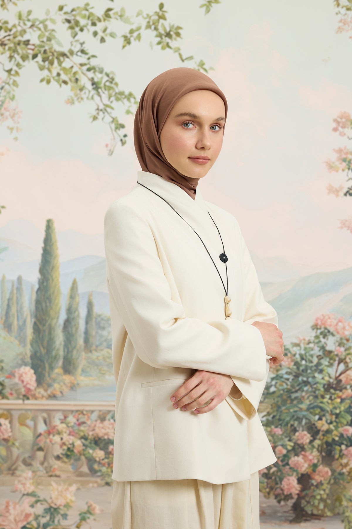Floş Viskon Düz Eşarp Marshala