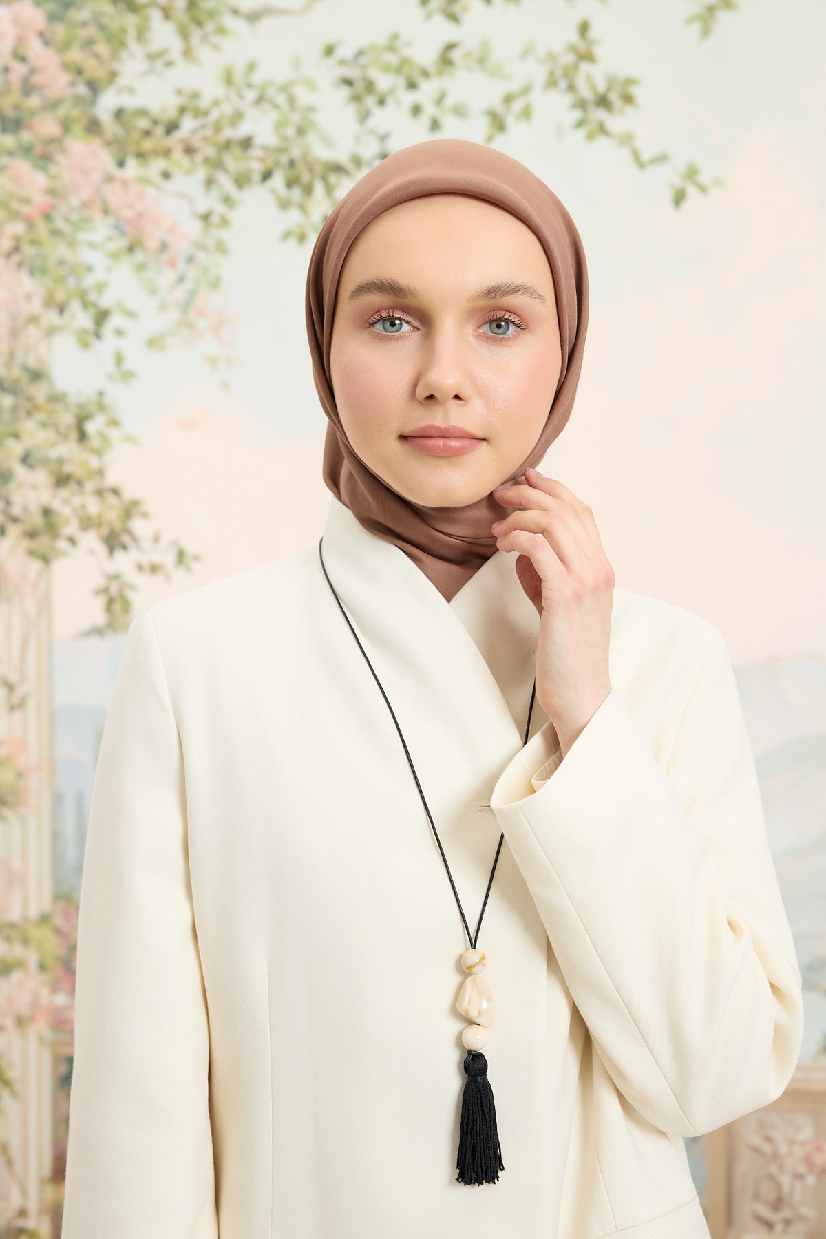 Floş Viskon Düz Eşarp Marshala