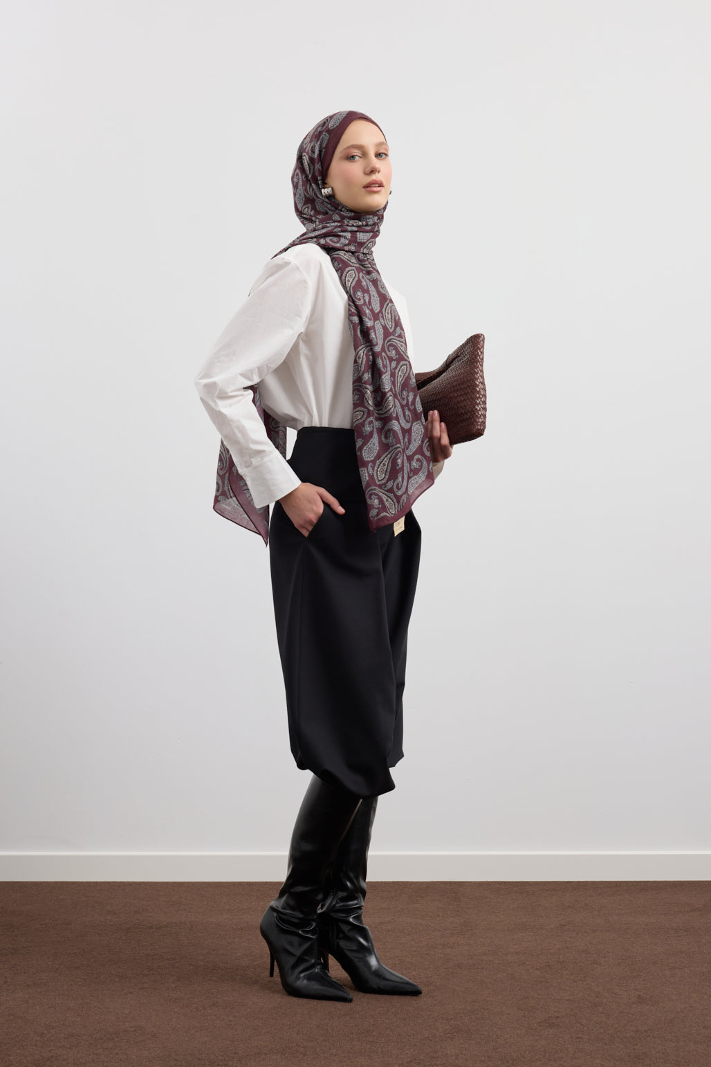 Pamuk Şal Lune Mürdüm
