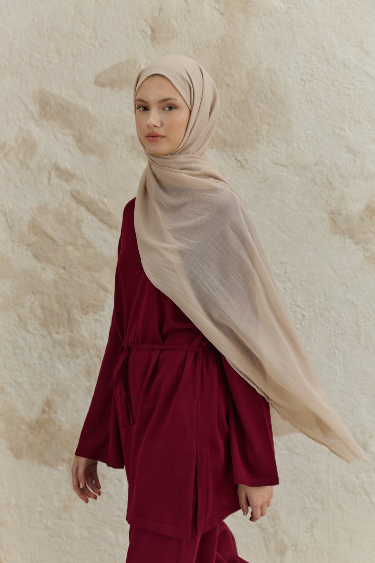 Soft Line Pamuk Şal Taş