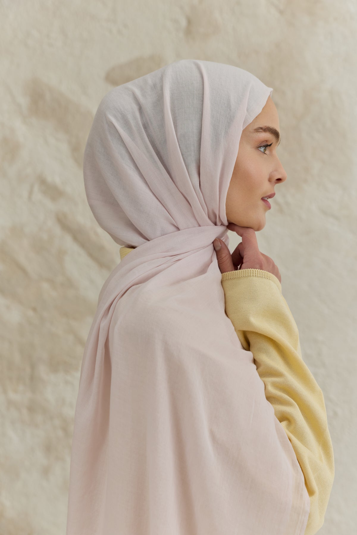 Soft Line Pamuk Şal Uçuk Pembe