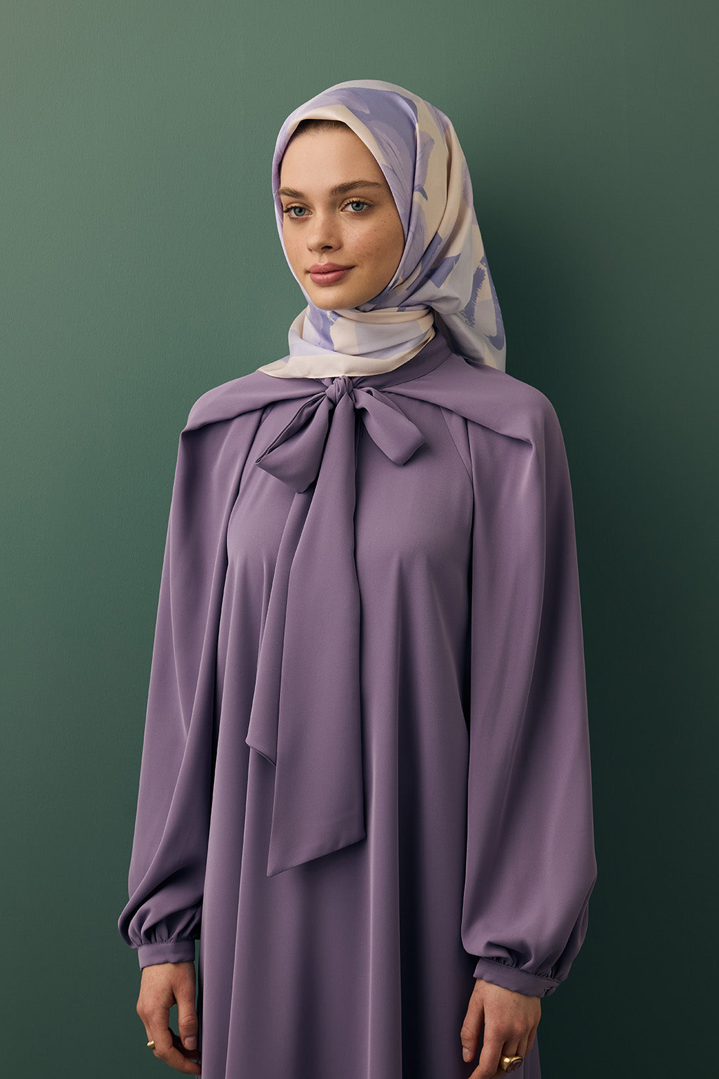 Twill İpek Eşarp Menekşe
