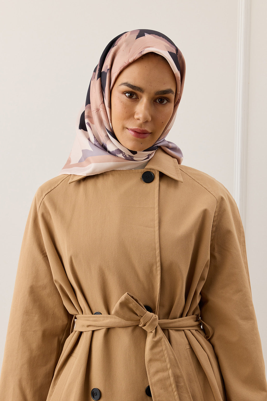 İpek Eşarp Floral Desenli
